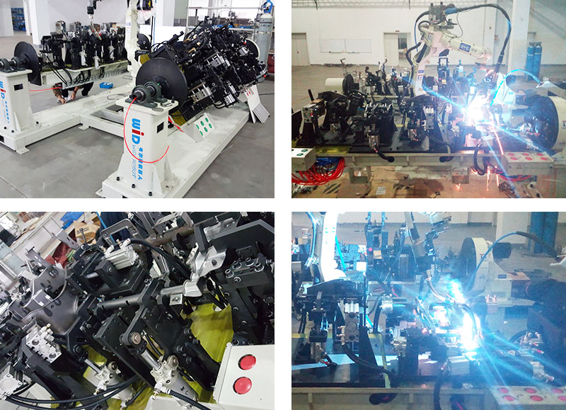 汽車零部件機(jī)器人雙工位焊接工作站案例！